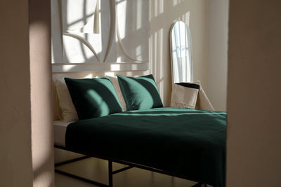 Bedsprei incl. 2 kussenslopen - Dark Green - Rope