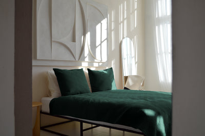 Bedsprei incl. 2 kussenslopen - Dark Green - Layers