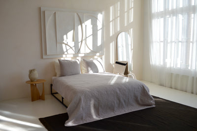 Bedsprei  incl. 2 kussenslopen - Beige - Flower
