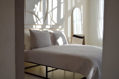 Bedsprei  incl. 2 kussenslopen - Beige - Flower