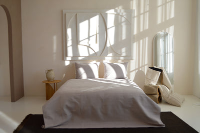Bedsprei incl. 2 kussenslopen - Beige - Rope