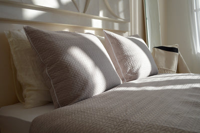 Bedsprei incl. 2 kussenslopen - Beige - Rope