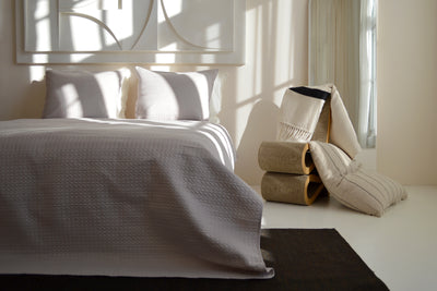 Bedsprei incl. 2 kussenslopen - Beige - Rope