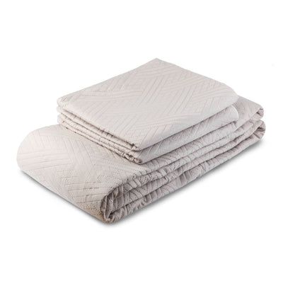 Bedsprei incl. 2 kussenslopen - Beige - Layers