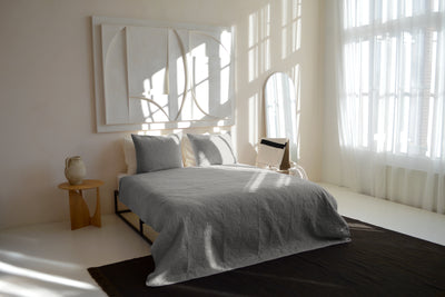 Bedsprei incl. 2 kussenslopen - Silver - Flowers