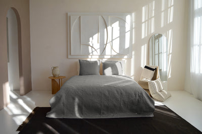 Bedsprei incl. 2 kussenslopen - Silver - Flowers
