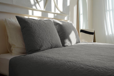 Bedsprei incl. 2 kussenslopen - Silver - Flowers