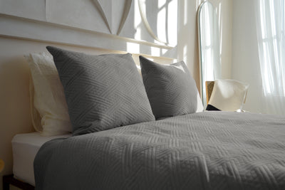 Bedsprei incl. 2 kussenslopen - Silver - Layers
