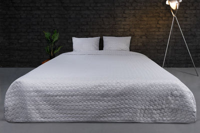 Bedsprei  incl. 2 kussenslopen - Silver - Circles