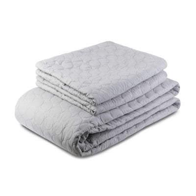 Bedsprei  incl. 2 kussenslopen - Silver - Circles