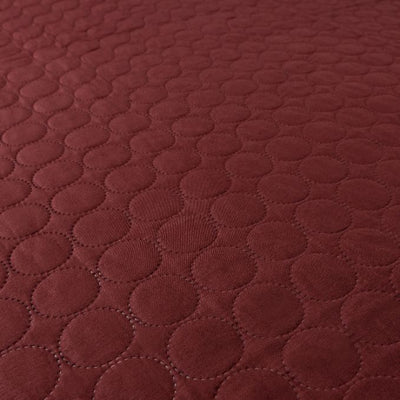 Bedsprei  incl. 2 kussenslopen - Dark Red - Circles