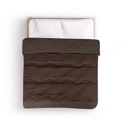 Tufted Waves Wasbaar Dekbed - Bruin