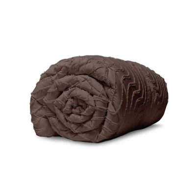 Tufted Waves Wasbaar Dekbed - Bruin