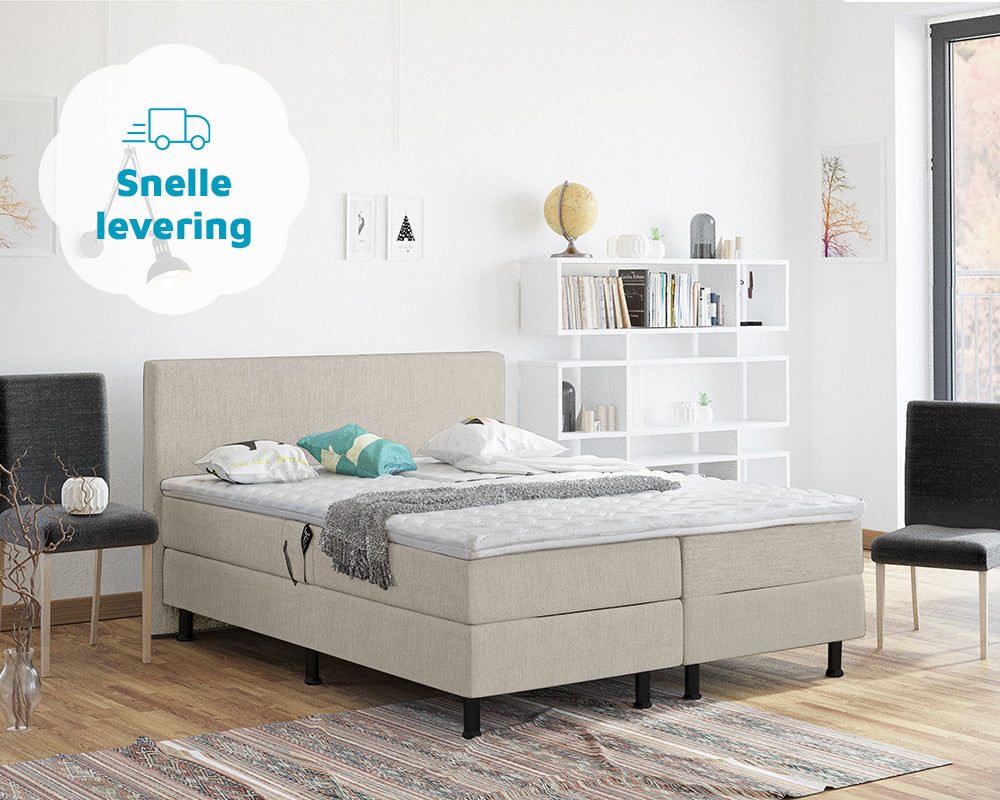 Adriana Elektrische Boxspring - Beige