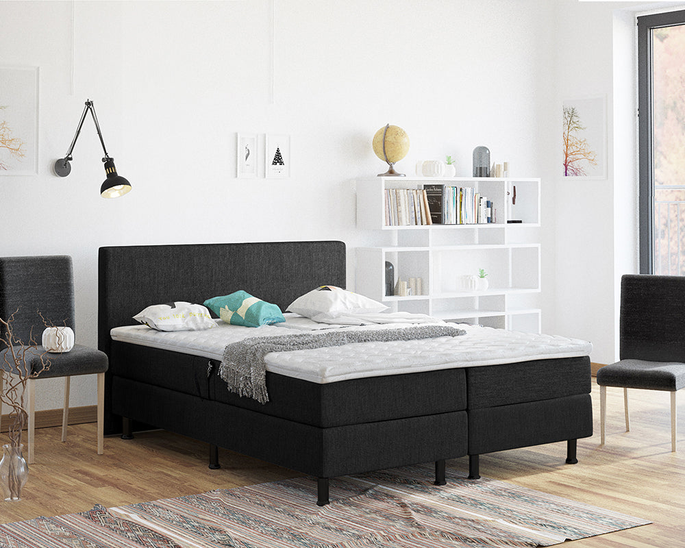 Adriana Elektrische Boxspring - Zwart