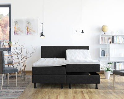 Adriana Elektrische Boxspring - Zwart