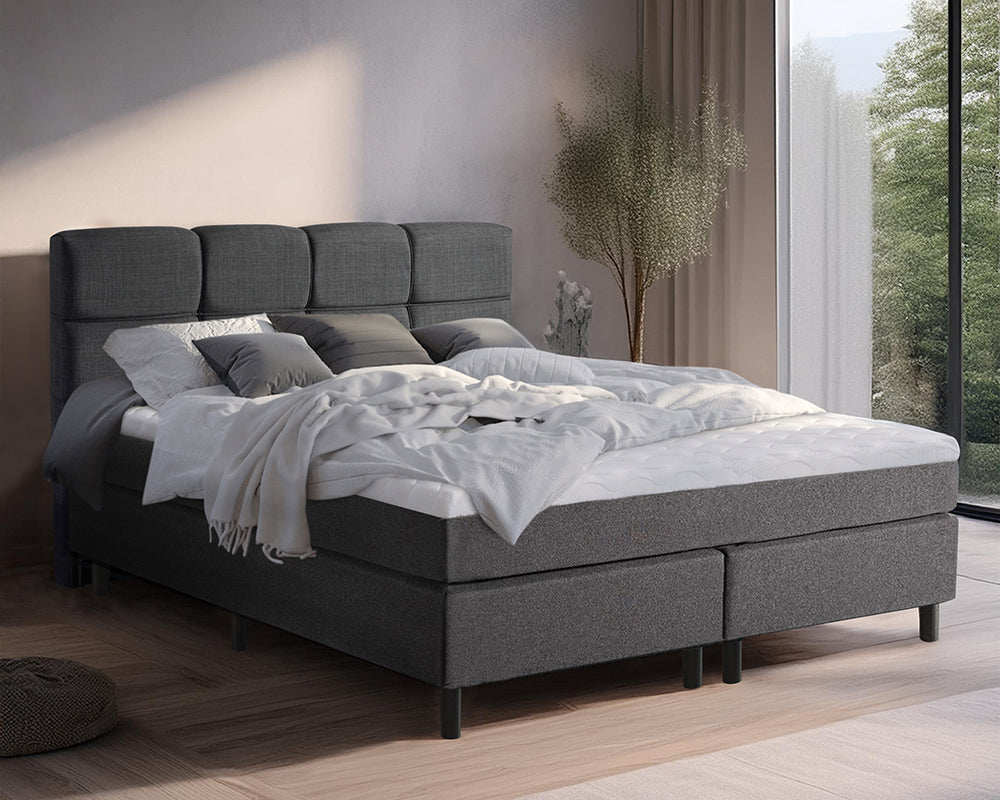 Valentina Boxspringset - Antraciet