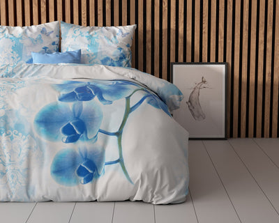 Dream Orchid Dekbedovertrek Micropercal - Blauw