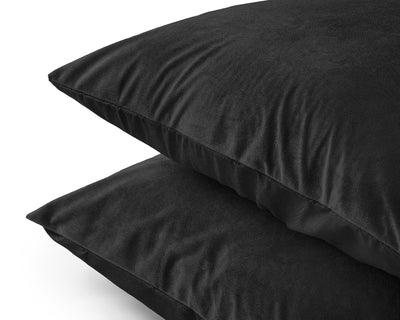 Velvet Kussenslopen Zwart - 2-pack