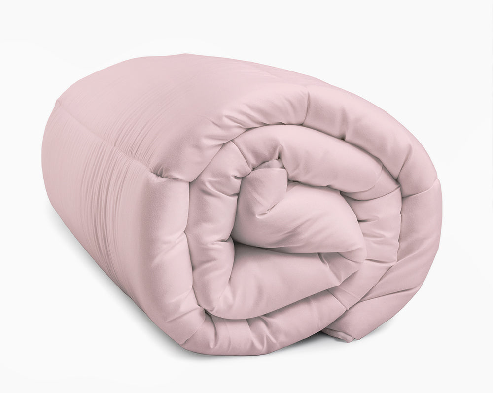 Lazy Dekbed Crème/Roze – Dekbed en overtrek in-1