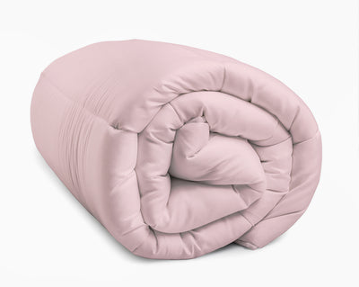 Lazy Dekbed Crème/Roze – Dekbed en overtrek in-1