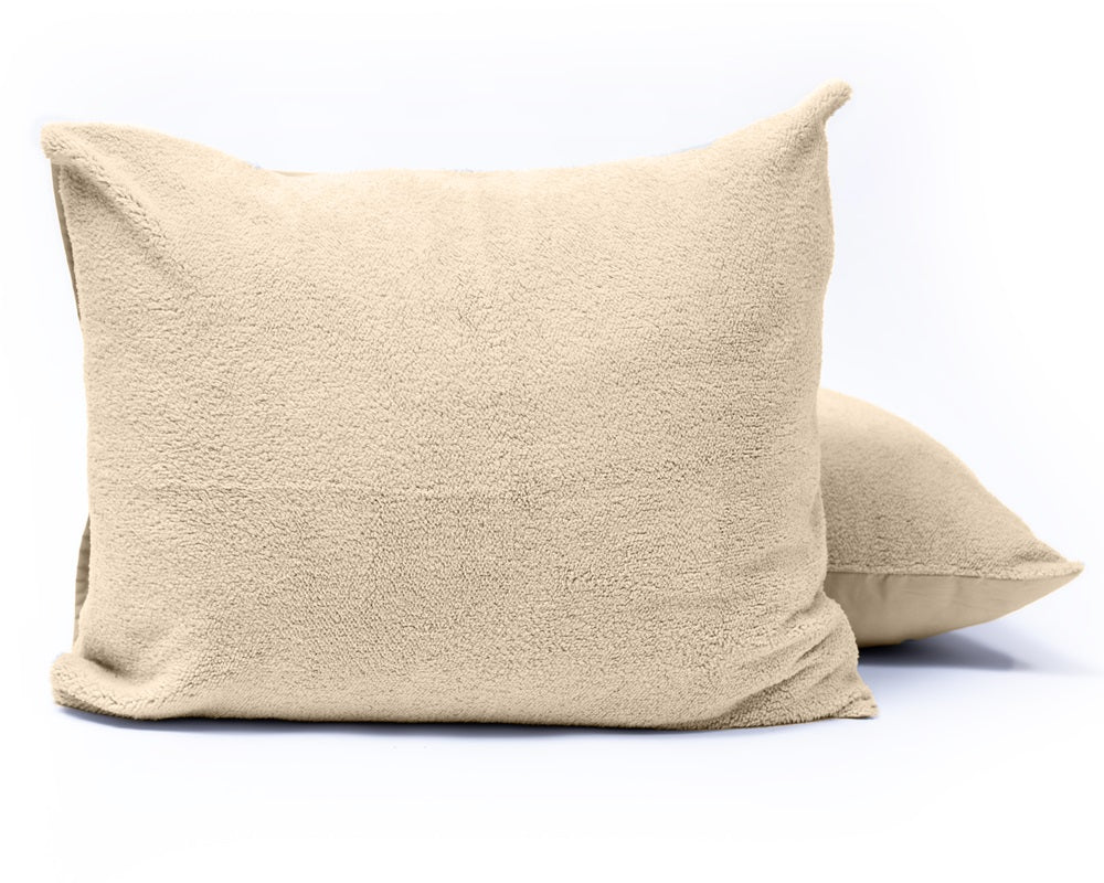 Teddy Kussenslopen Taupe - 2-pack