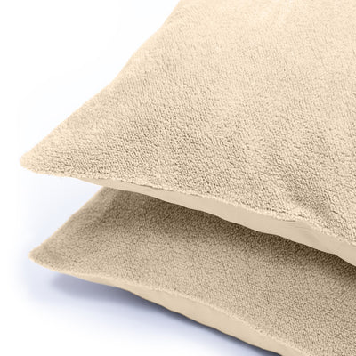 Teddy Kussenslopen Taupe - 2-pack
