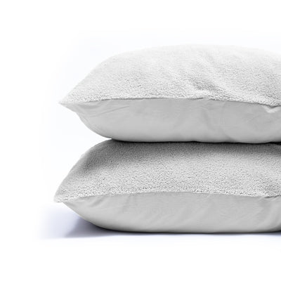 Teddy Kussenslopen Grijs - 2-pack
