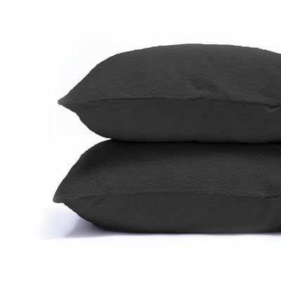 Teddy Kussenslopen Antraciet - 2-pack