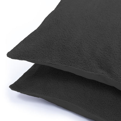 Teddy Kussenslopen Antraciet - 2-pack