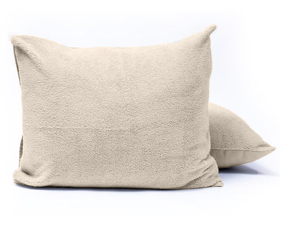 Teddy Kussenslopen Crème - 2-pack