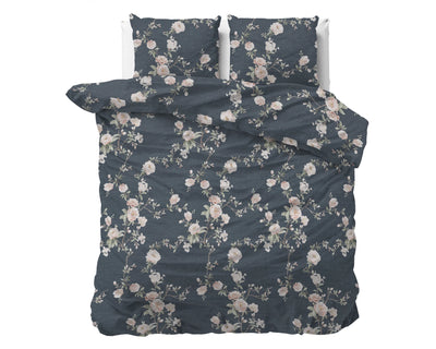 Eloise Indigo Dekbedovertrek Katoen - Blauw
