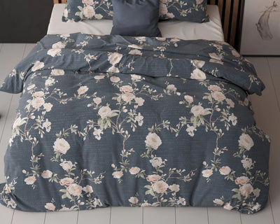 Eloise Indigo Dekbedovertrek Katoen - Blauw