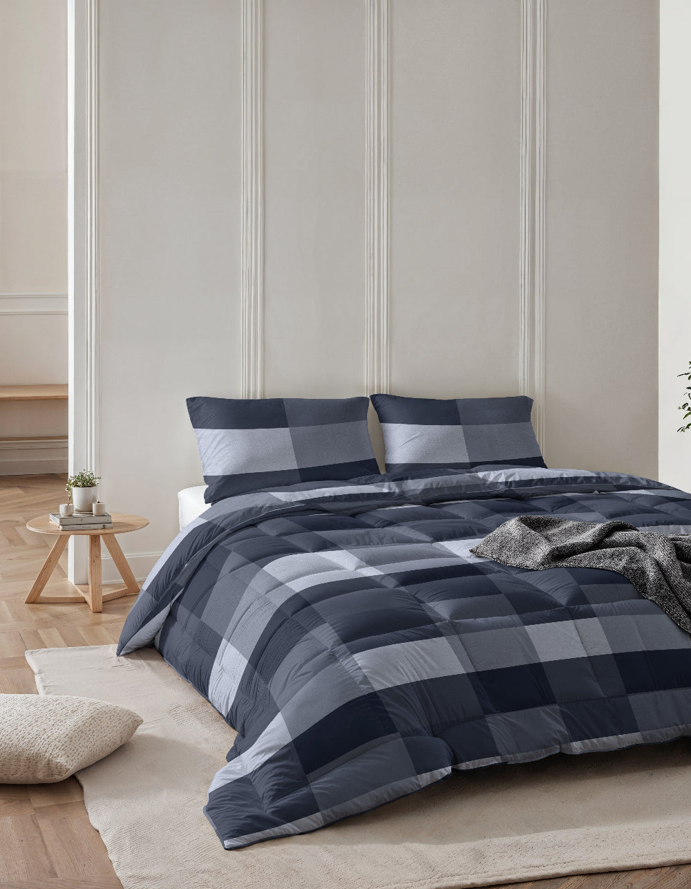 All-in one Lazy dekbed incl. kussenslopen Anne -  Blauw