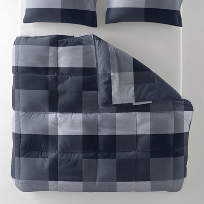 All-in one Lazy dekbed incl. kussenslopen Anne -  Blauw