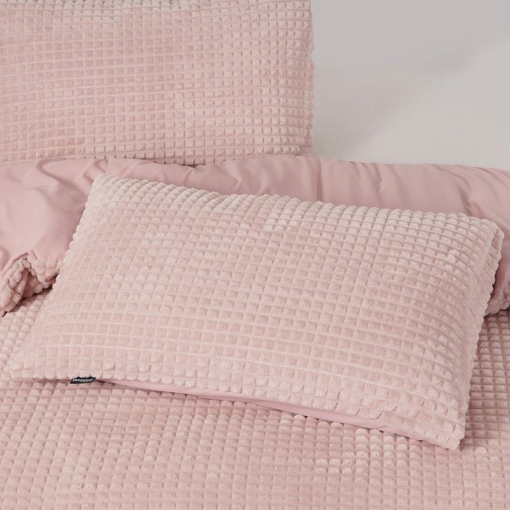 Teddy Check Dekbedovertrek - Roze