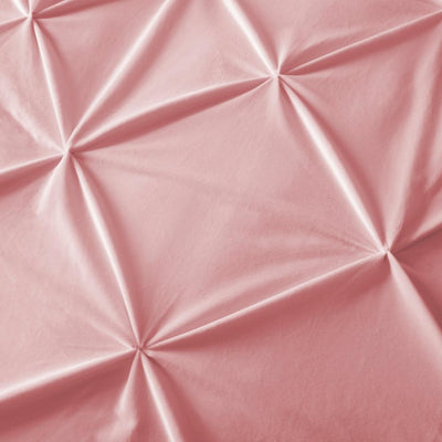 Velvet Pintuck Dekbedovertrek - Roze