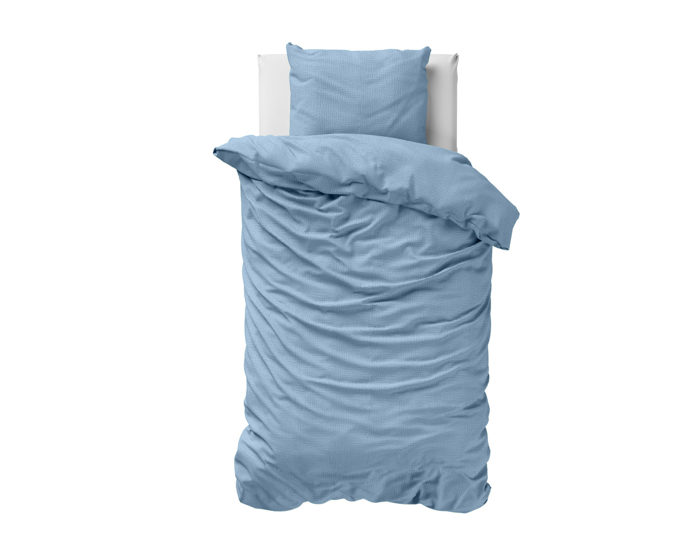 Mousseline Perkal Dekbedovertrek - Blauw