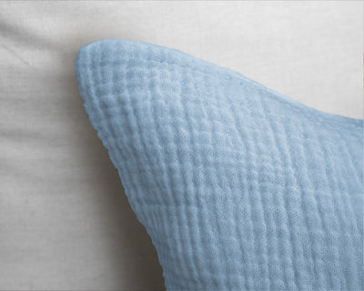 Mousseline Perkal Dekbedovertrek - Blauw