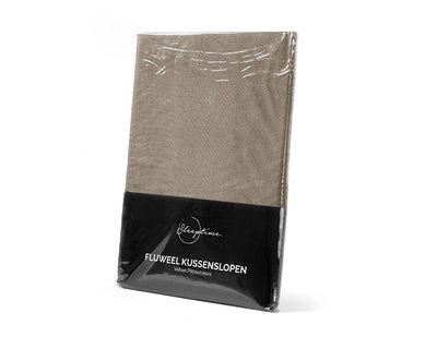 Velvet Kussenslopen Taupe - 2-pack
