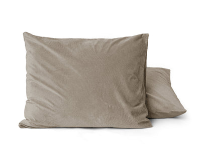 Velvet Kussenslopen Taupe - 2-pack