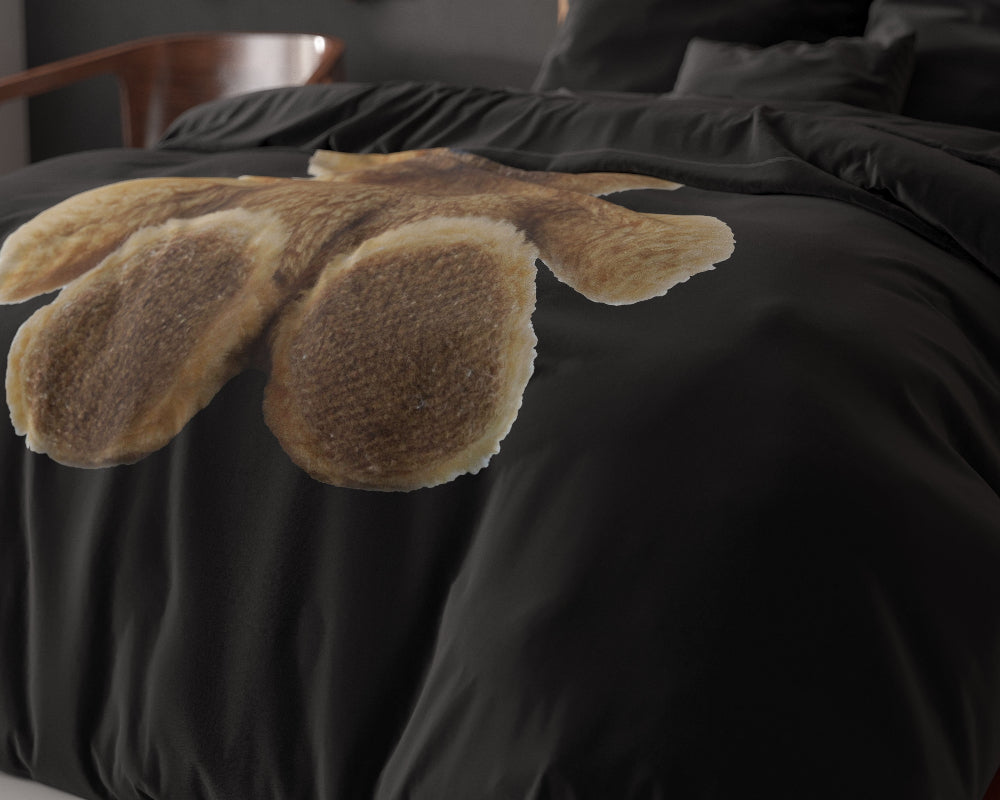 Brave Teddy Dekbedovertrek - Zwart