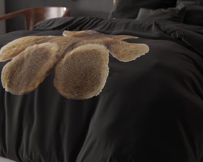 Brave Teddy Dekbedovertrek - Zwart