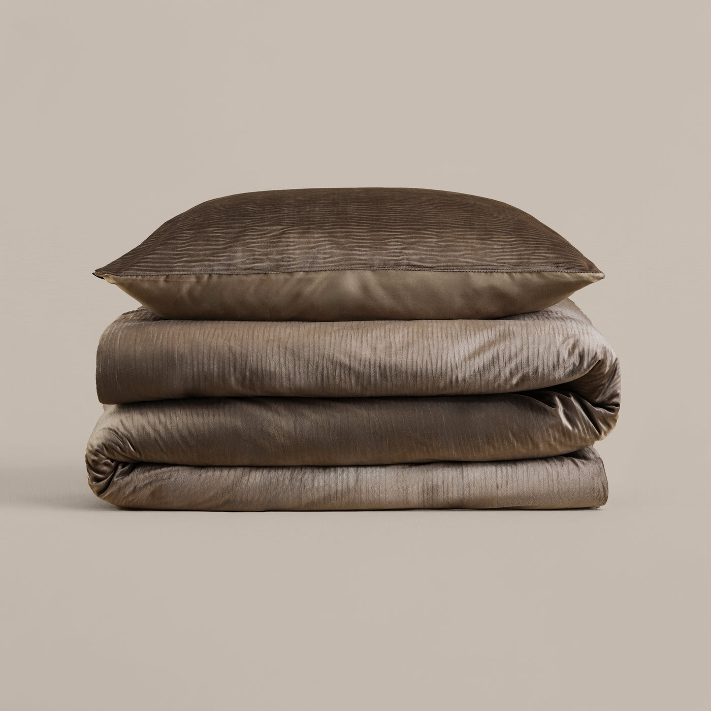Velvet Cartier Dekbedovertrek - Taupe