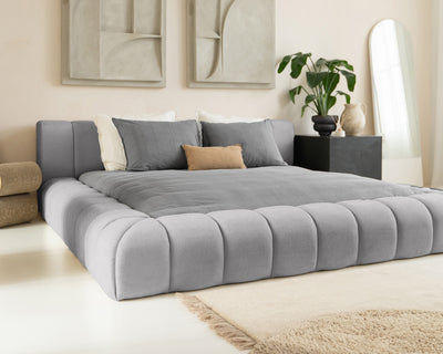 Adore Designbed Parijs - Teddy Bouclé - Grijs
