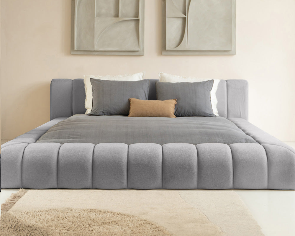 Adore Designbed Parijs - Teddy Bouclé - Grijs