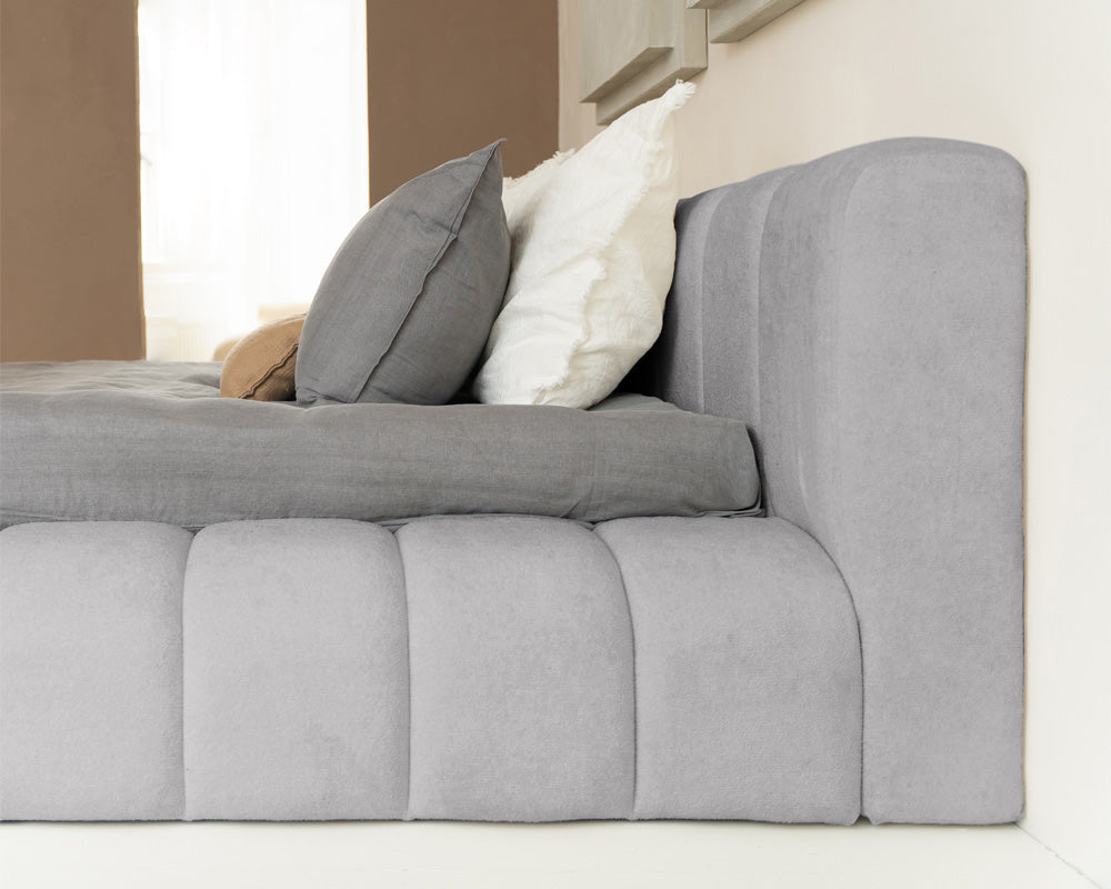 Adore Designbed Parijs - Teddy Bouclé - Grijs
