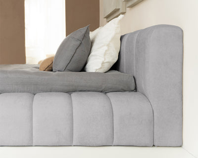 Adore Designbed Parijs - Teddy Bouclé - Grijs