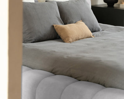 Adore Designbed Parijs - Teddy Bouclé - Grijs