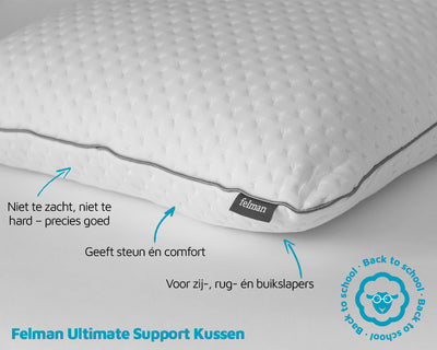 Felman Basic Bundle - Complete Slaapset met Off-White Mousseline Wasbaar Dekbed